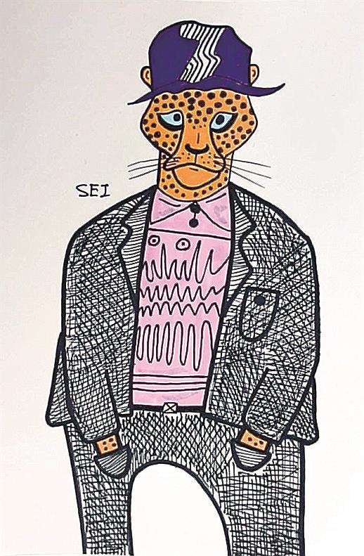 高校生のコミカルな絵 評判 動物を擬人化 １００点超売れる 鳥取城北 石畑さん 山陰中央新報デジタル