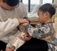 育休取得社員の様子1